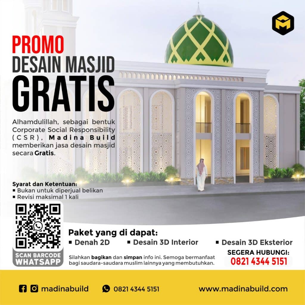 Promo Desain Masjid Gratis Madina Build Promo Desain Masjid Gratis Madina Build