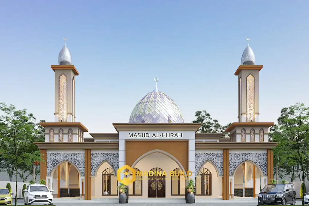 desain-masjid-modern-ikonik.webp | desain masjid modern dengan karakter arsitektur yang kuat