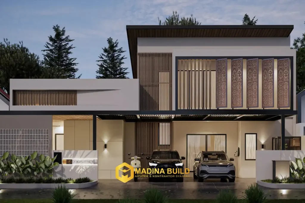 Desain 3D eksterior rumah - Jasa Bangun Rumah di Pringsewu