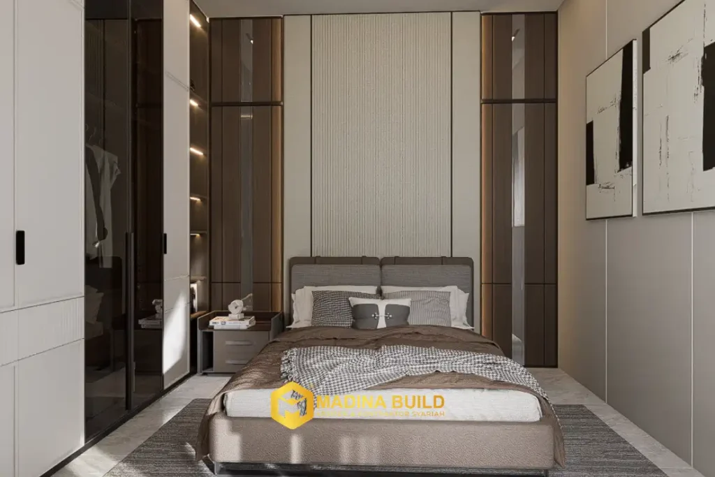 Desain 3D interior kamar tidur - Jasa Desain Interior di Pekanbaru