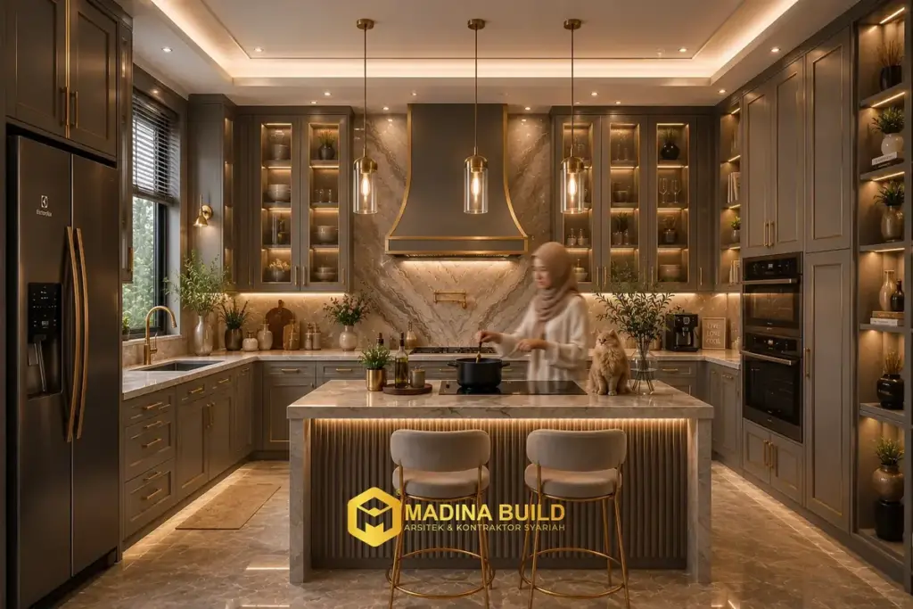Kitchen set modern siap pakai - Jasa Kitchen Set oleh Madina Build